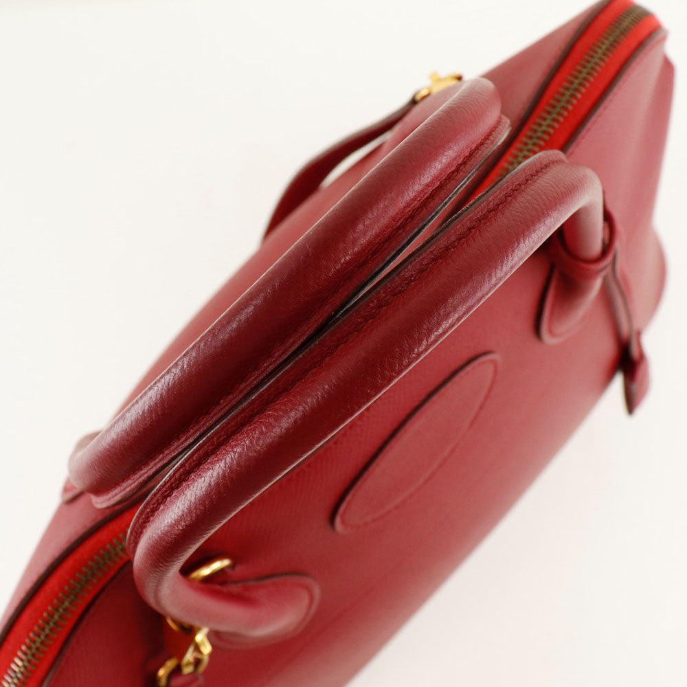 Hermes Bolide 37 Handbag Red