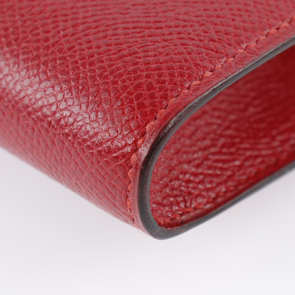 Hermes H Logo Clutch Bag Vintage Red