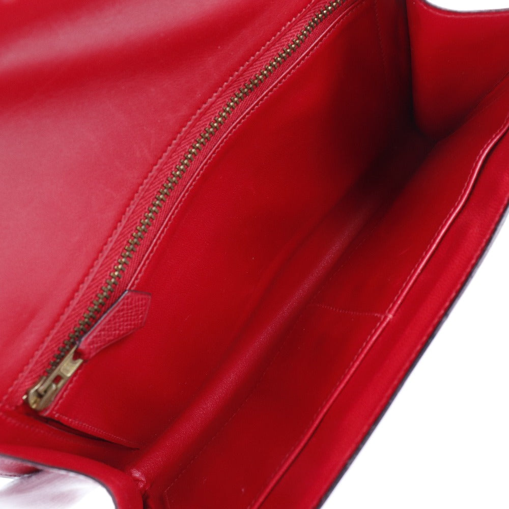 Hermes H Logo Clutch Bag Vintage Red