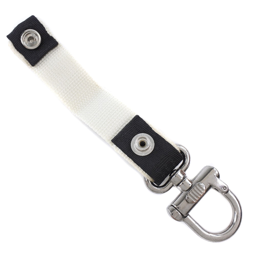 Chanel Nylon Canvas Metal Keychain