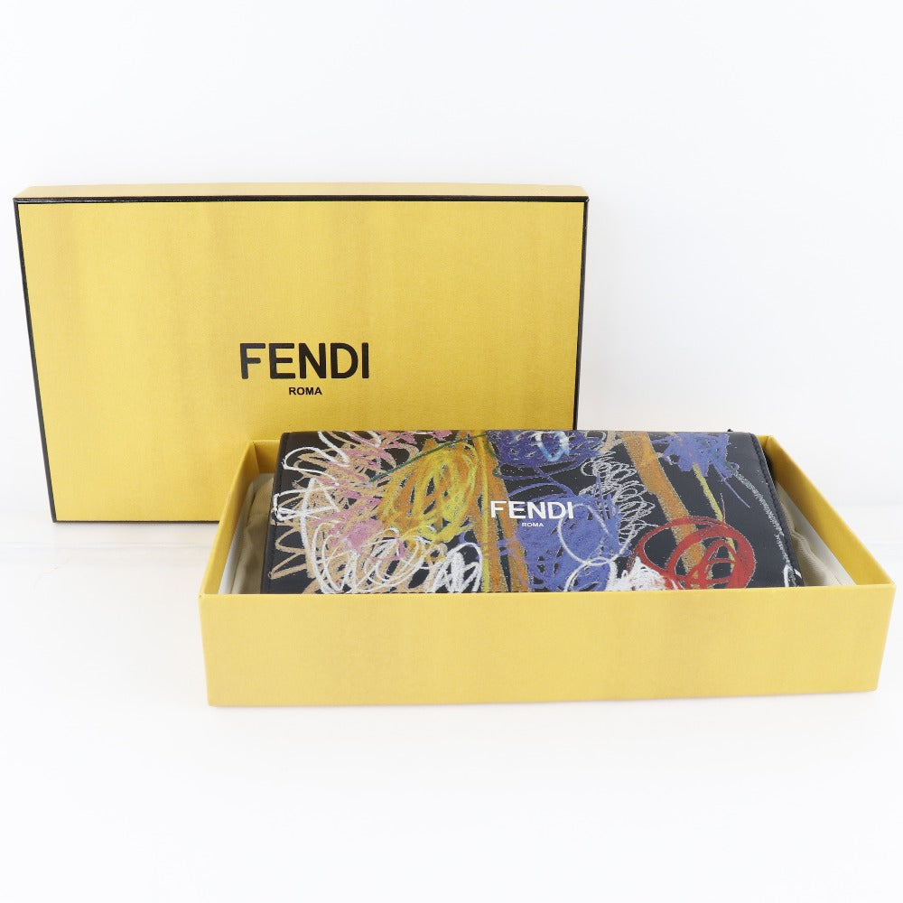 Fendi x Noel Fielding Continental Wallet  Leather Long Wallet 7M0264 0AH8Q in Very Good Condition