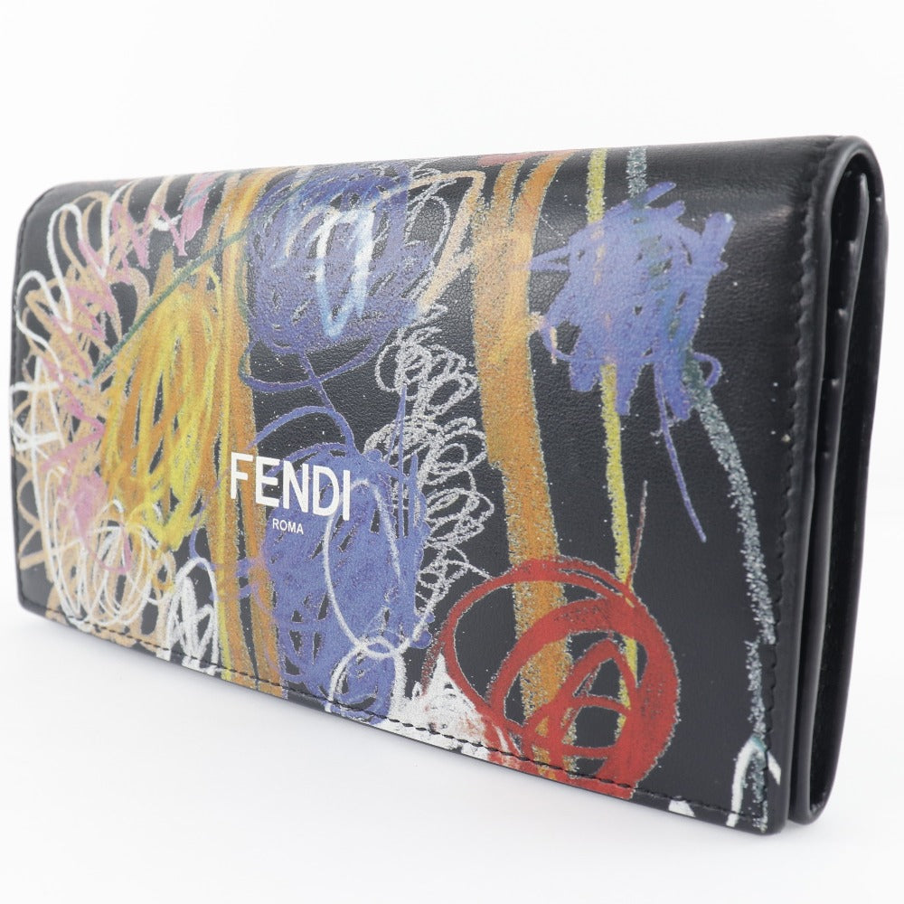 Fendi x Noel Fielding Continental Wallet  Leather Long Wallet 7M0264 0AH8Q in Very Good Condition