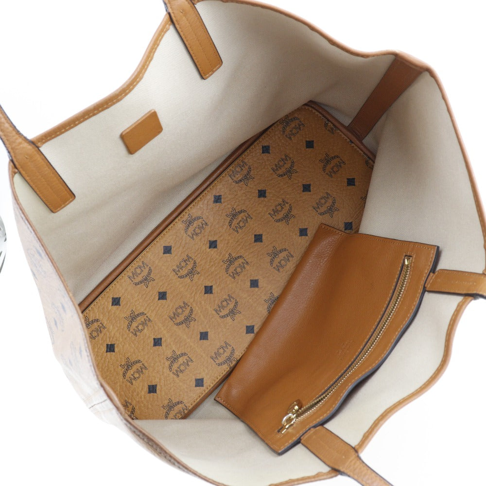 MCM Monogram Canvas Tote Bag