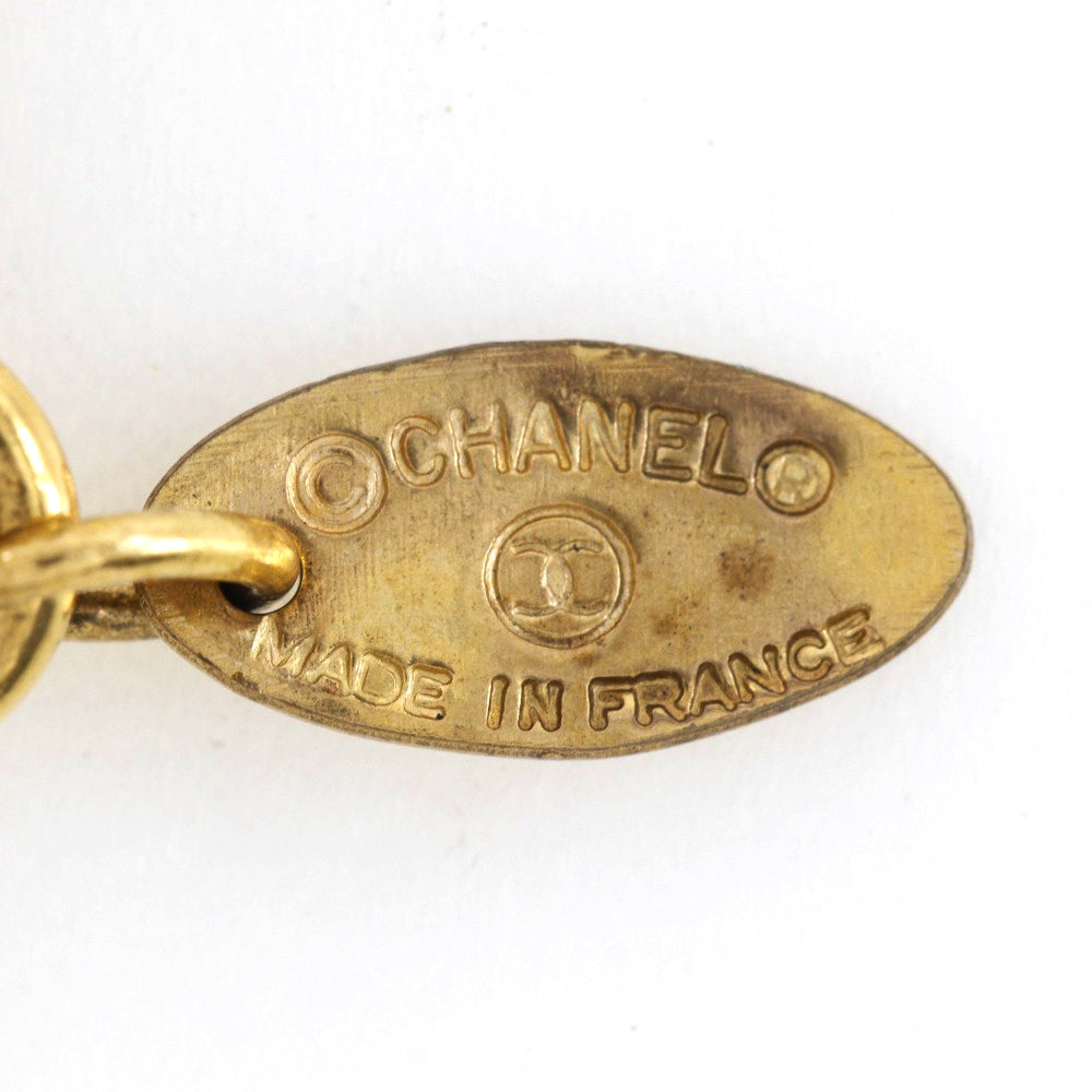 Chanel Coco Mark Keychain Gold Plated