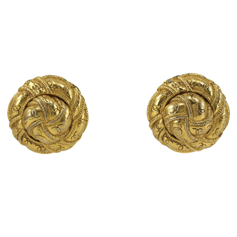 Round Clip On Earrings