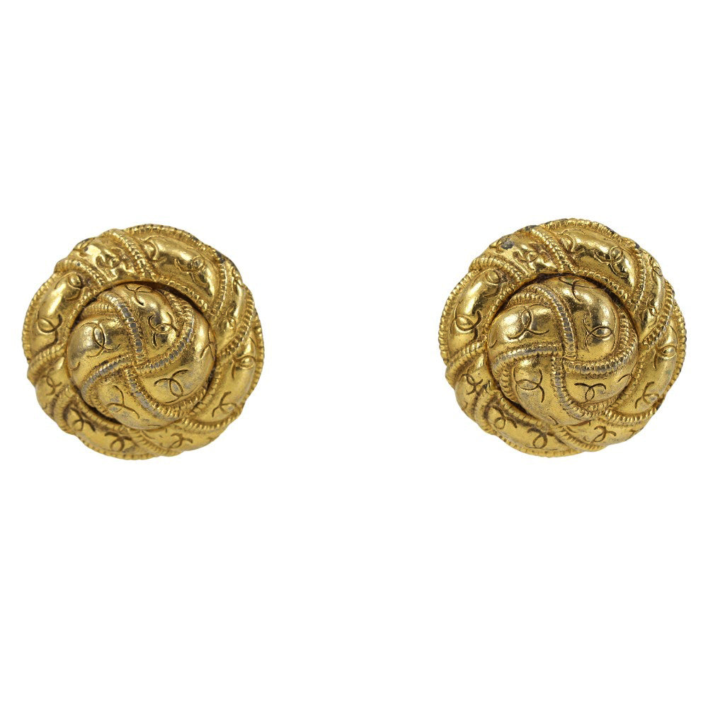 Chanel Gold Plated Earrings