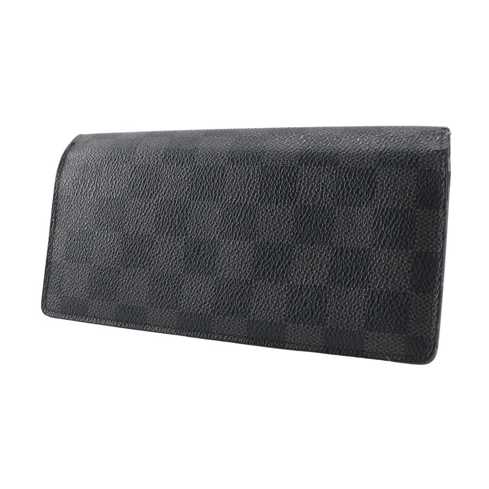 Louis Vuitton Damier Graphite Brazza Canvas Long Wallet N62665 in Good condition