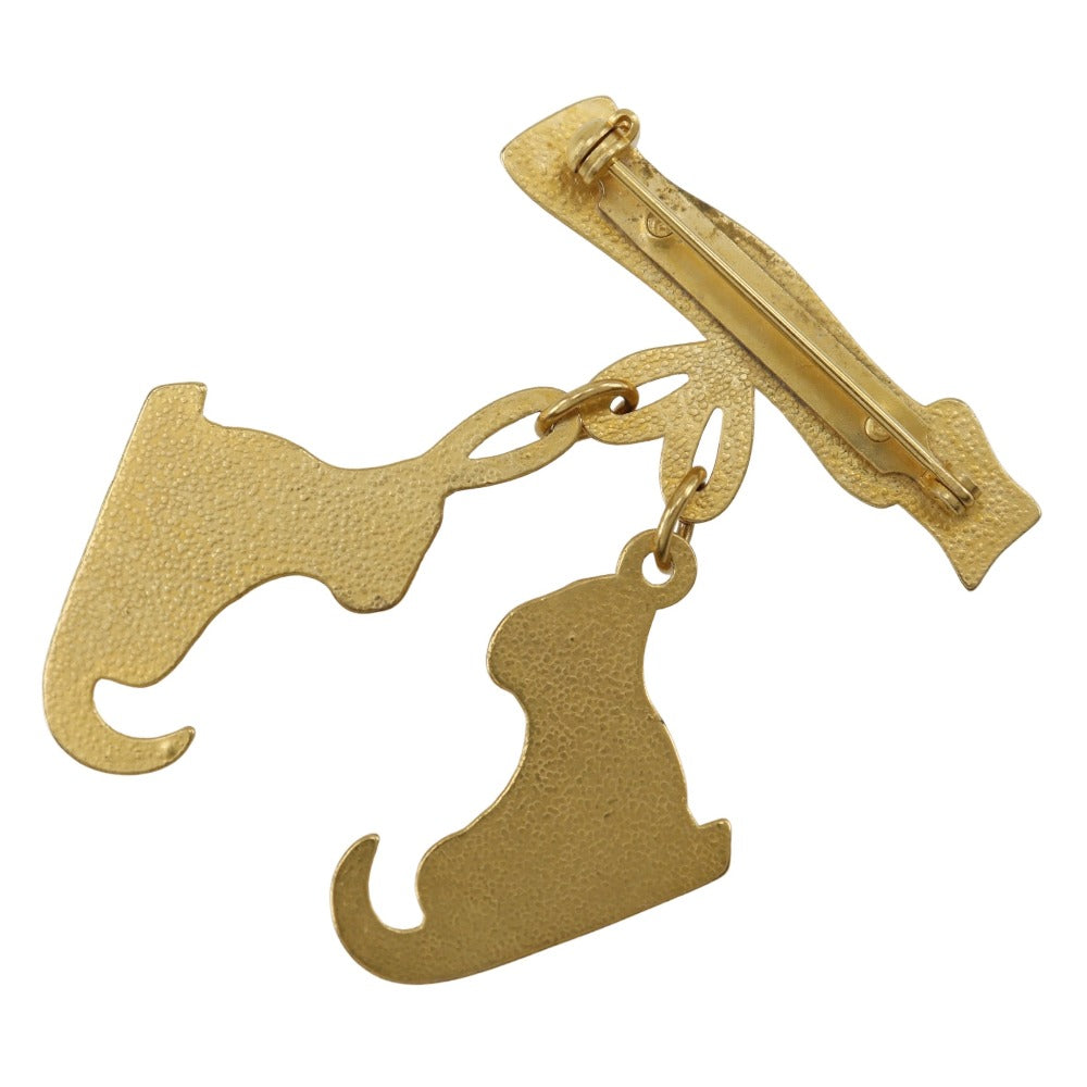 Hermes Gold Plated Brooch