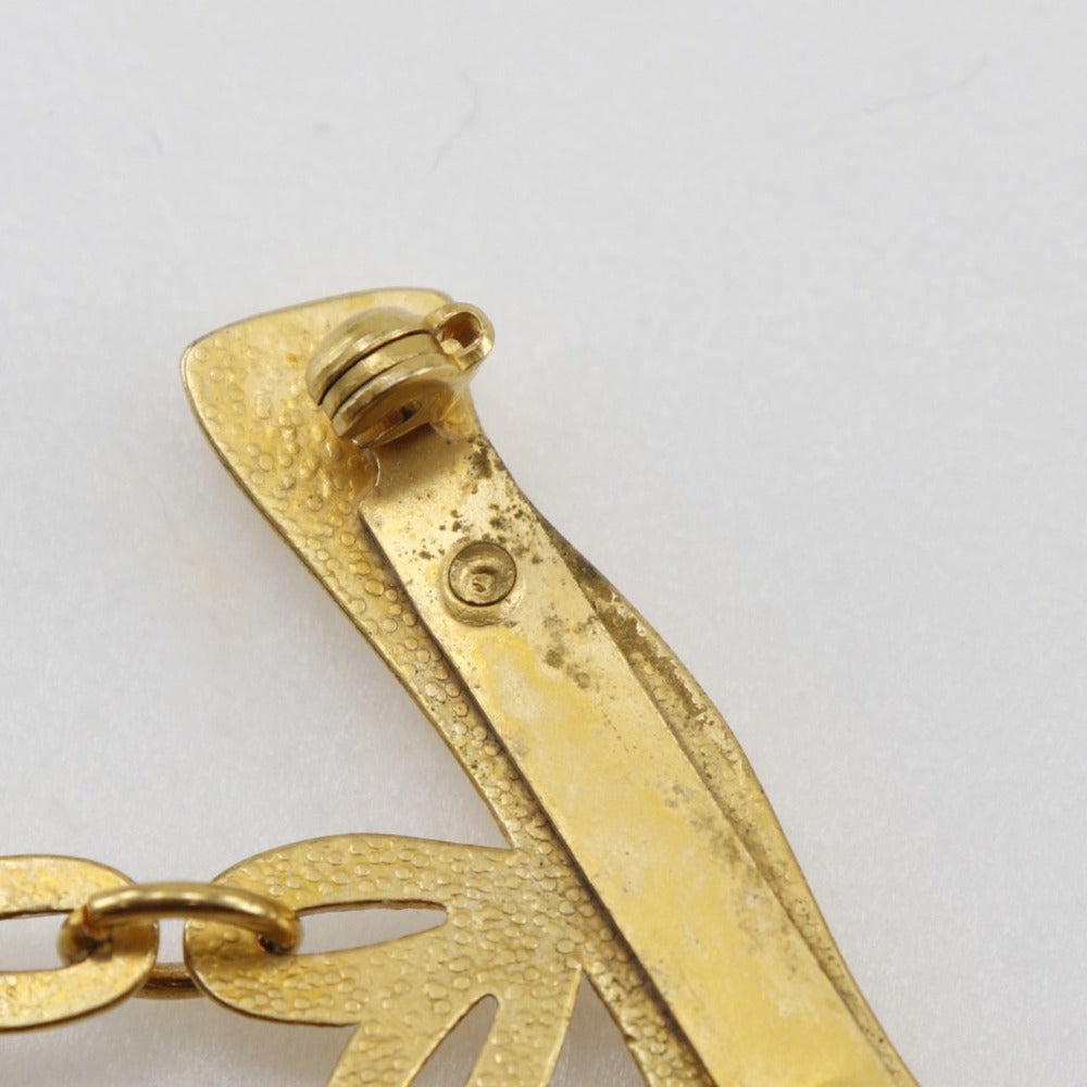 Hermes Gold Plated Brooch