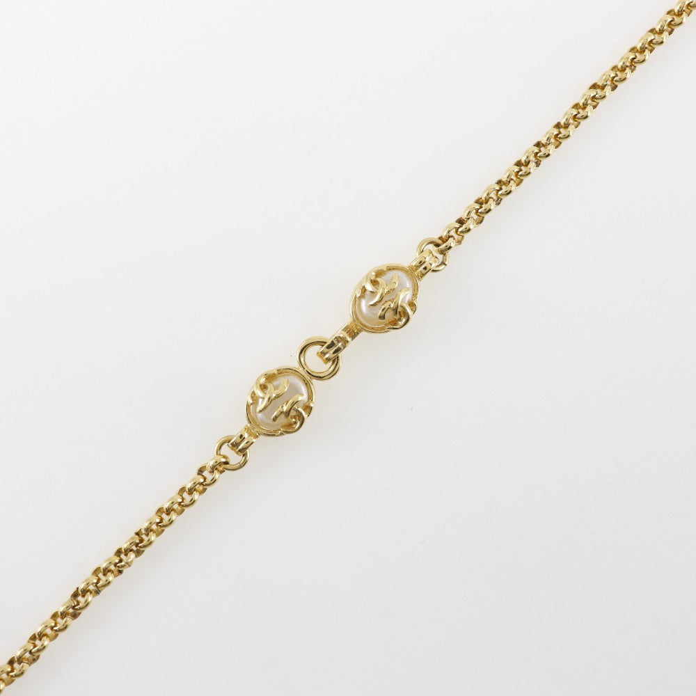 Chanel Gold Plated Faux Pearl Necklace 95A