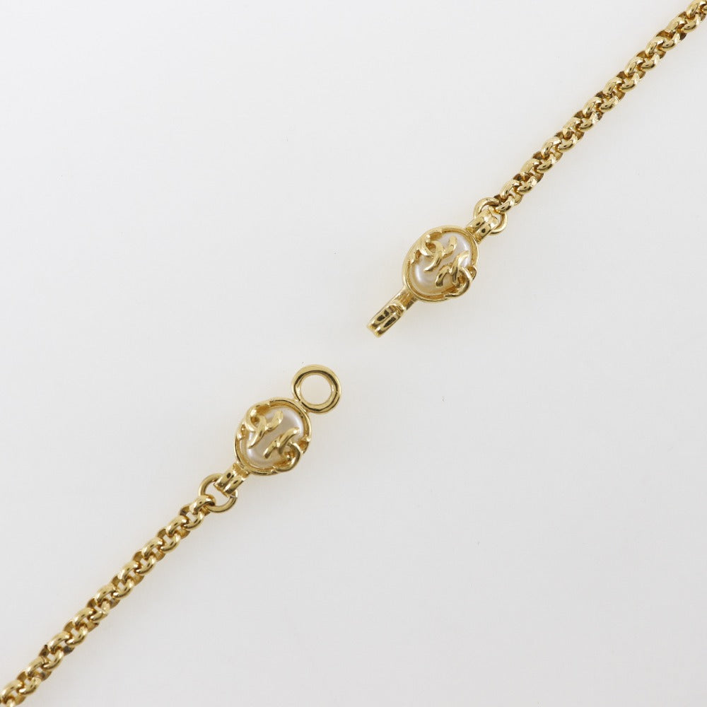 Chanel Gold Plated Faux Pearl Necklace 95A