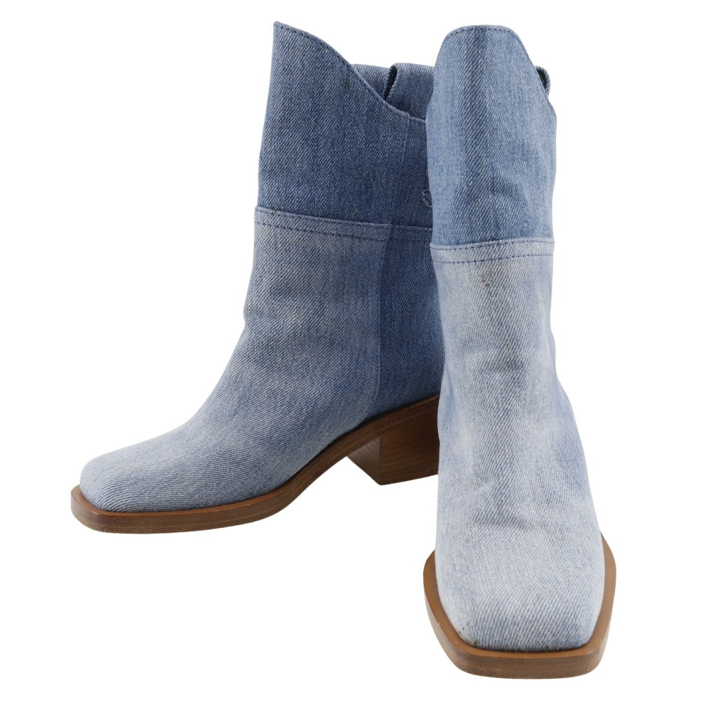 Chanel Denim Short Boots G30181