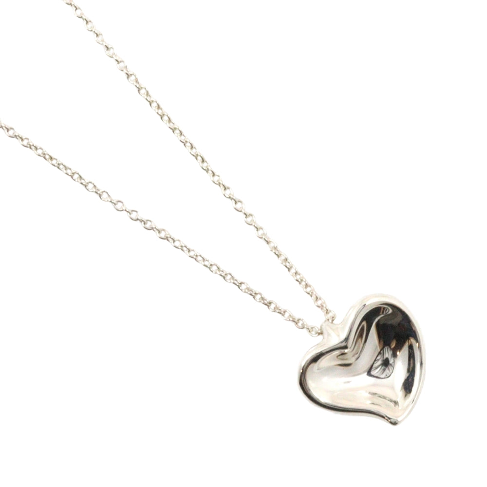 Tiffany Silver 925 Carved Heart Necklace