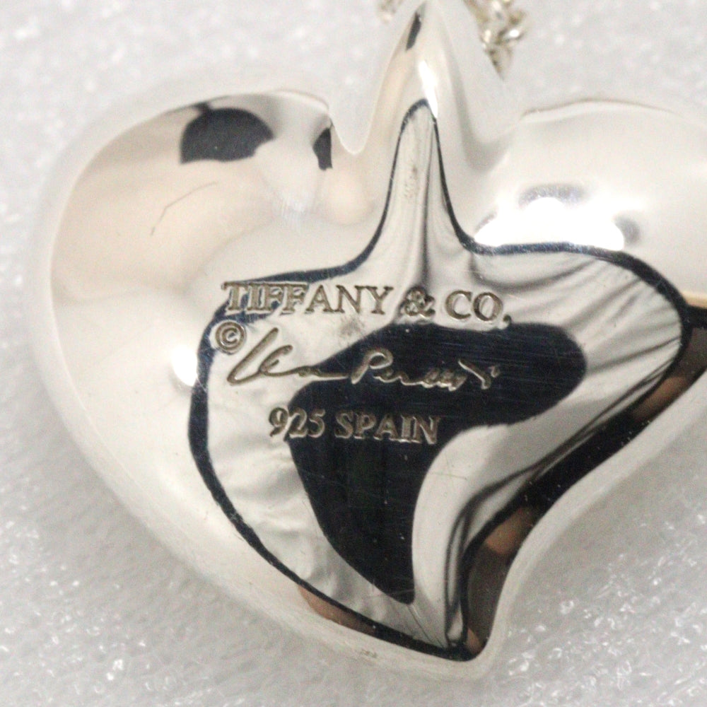 Tiffany Silver 925 Carved Heart Necklace