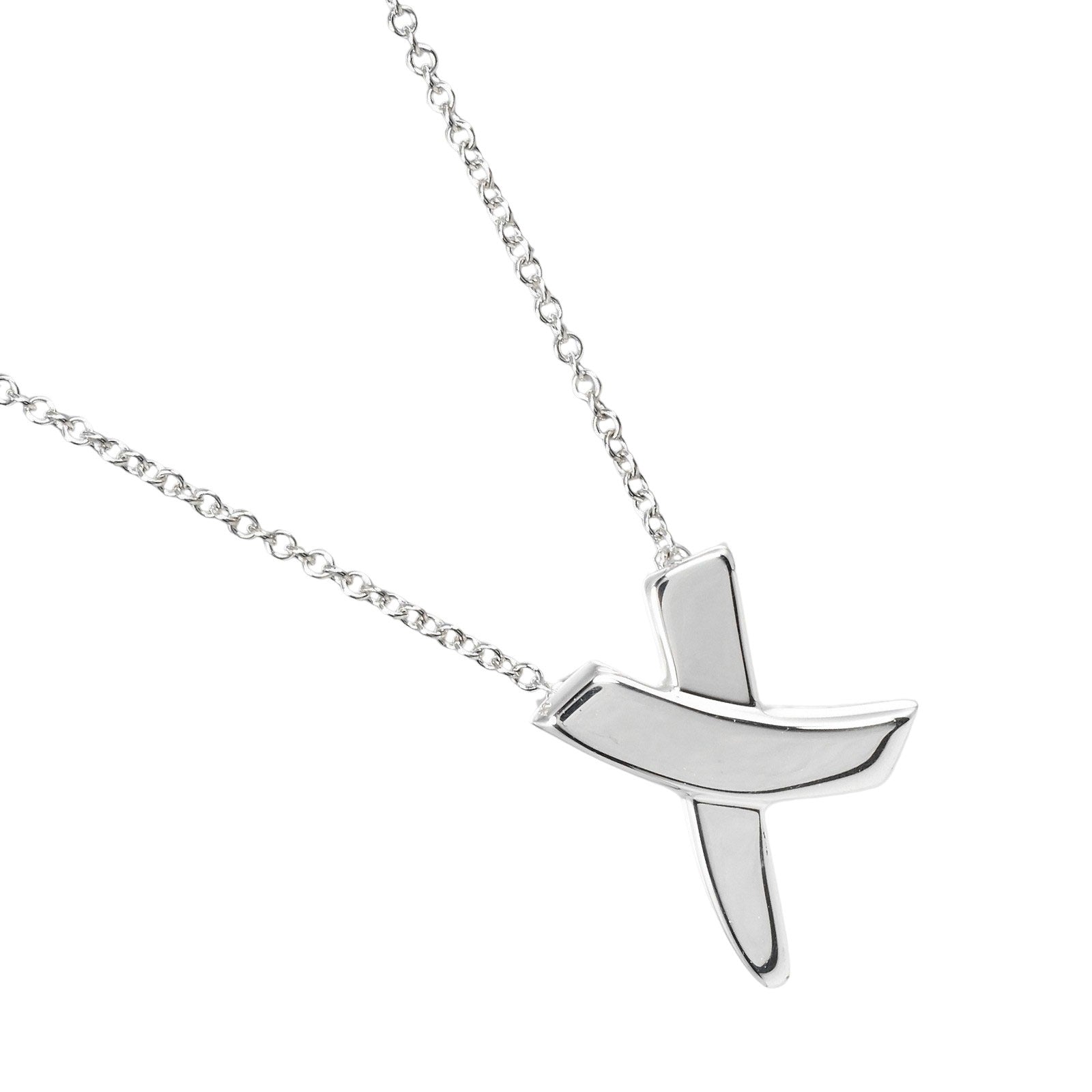 Tiffany & Co Silver 925 Kiss Necklace