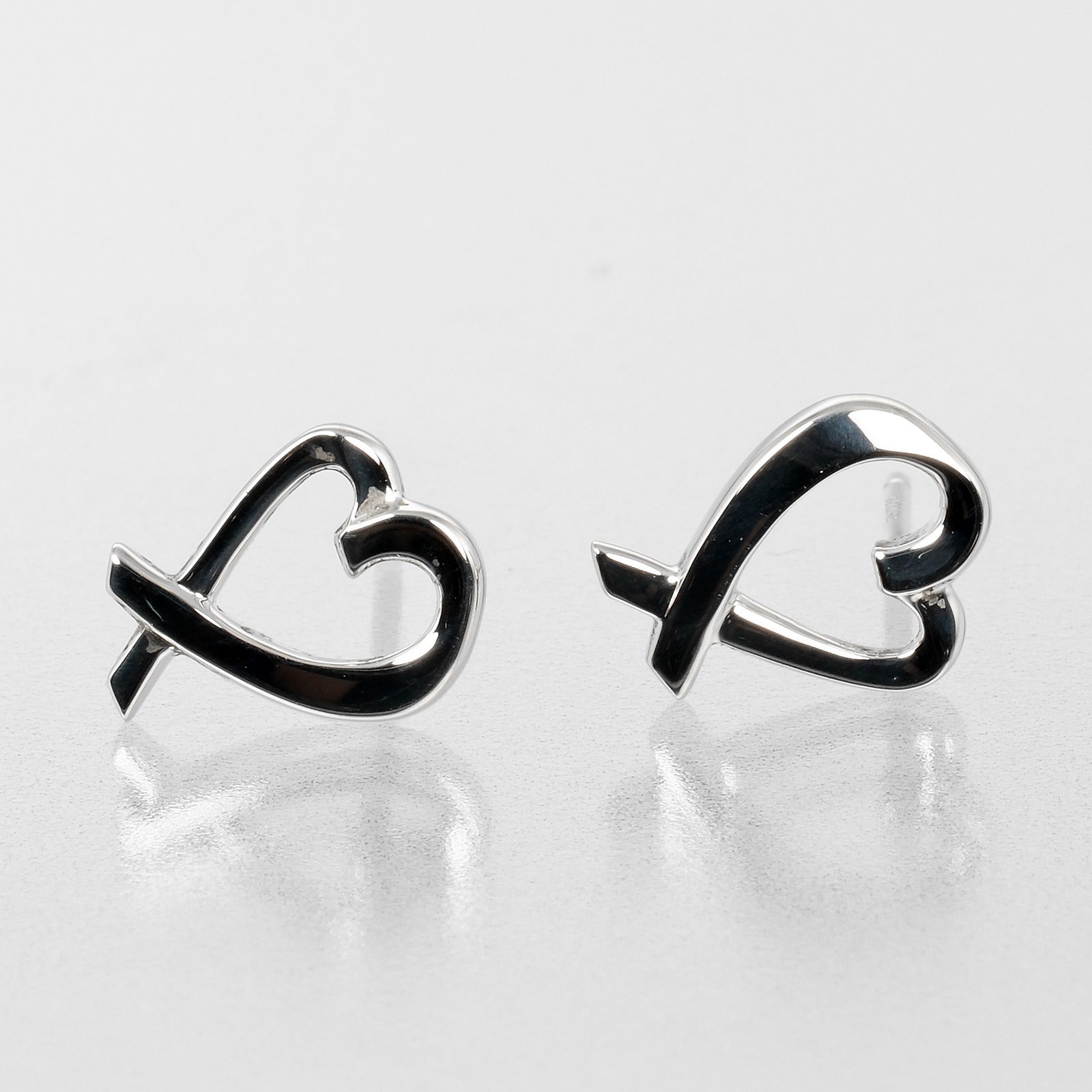 Tiffany & Co Loving Heart Silver Earrings