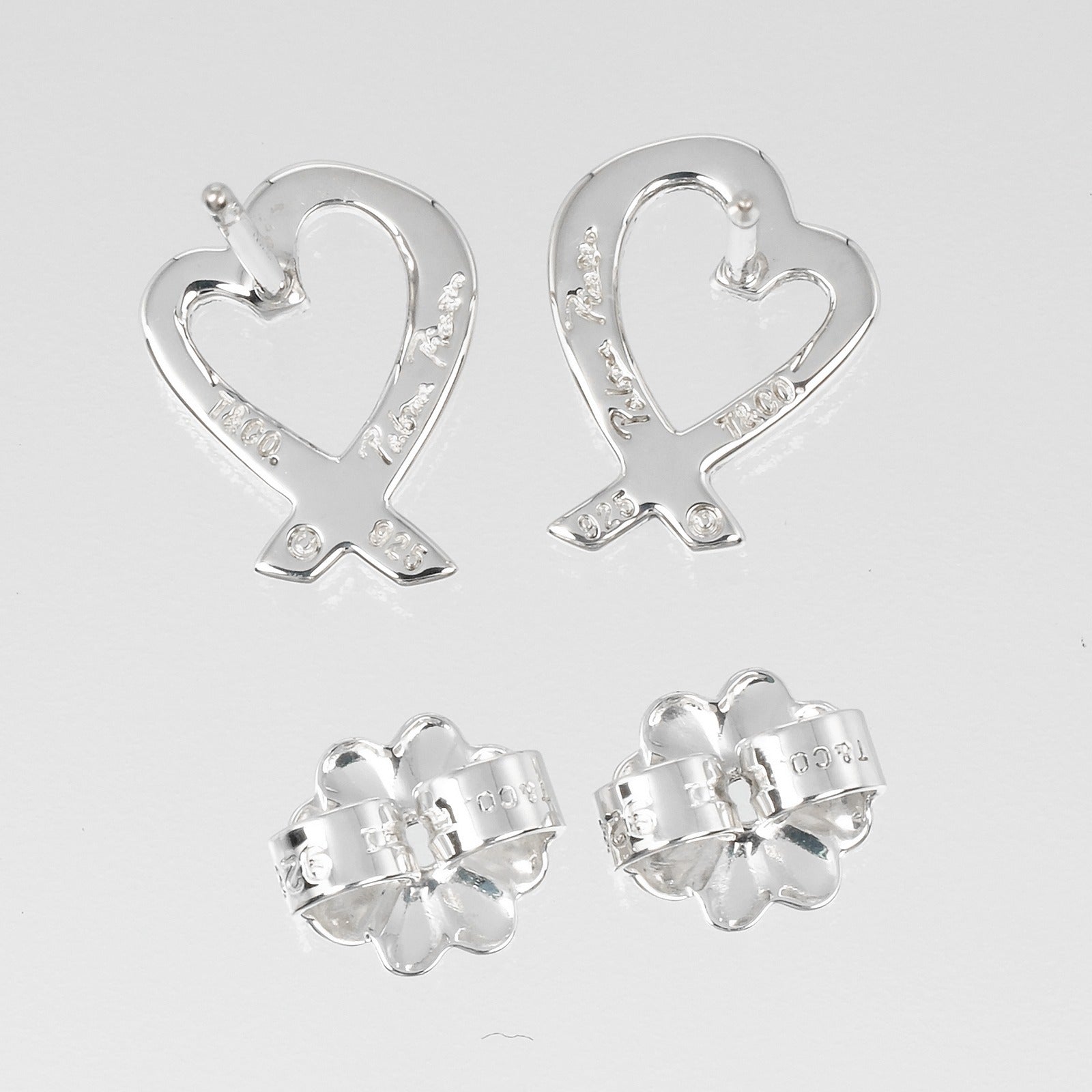 Tiffany & Co Loving Heart Silver Earrings