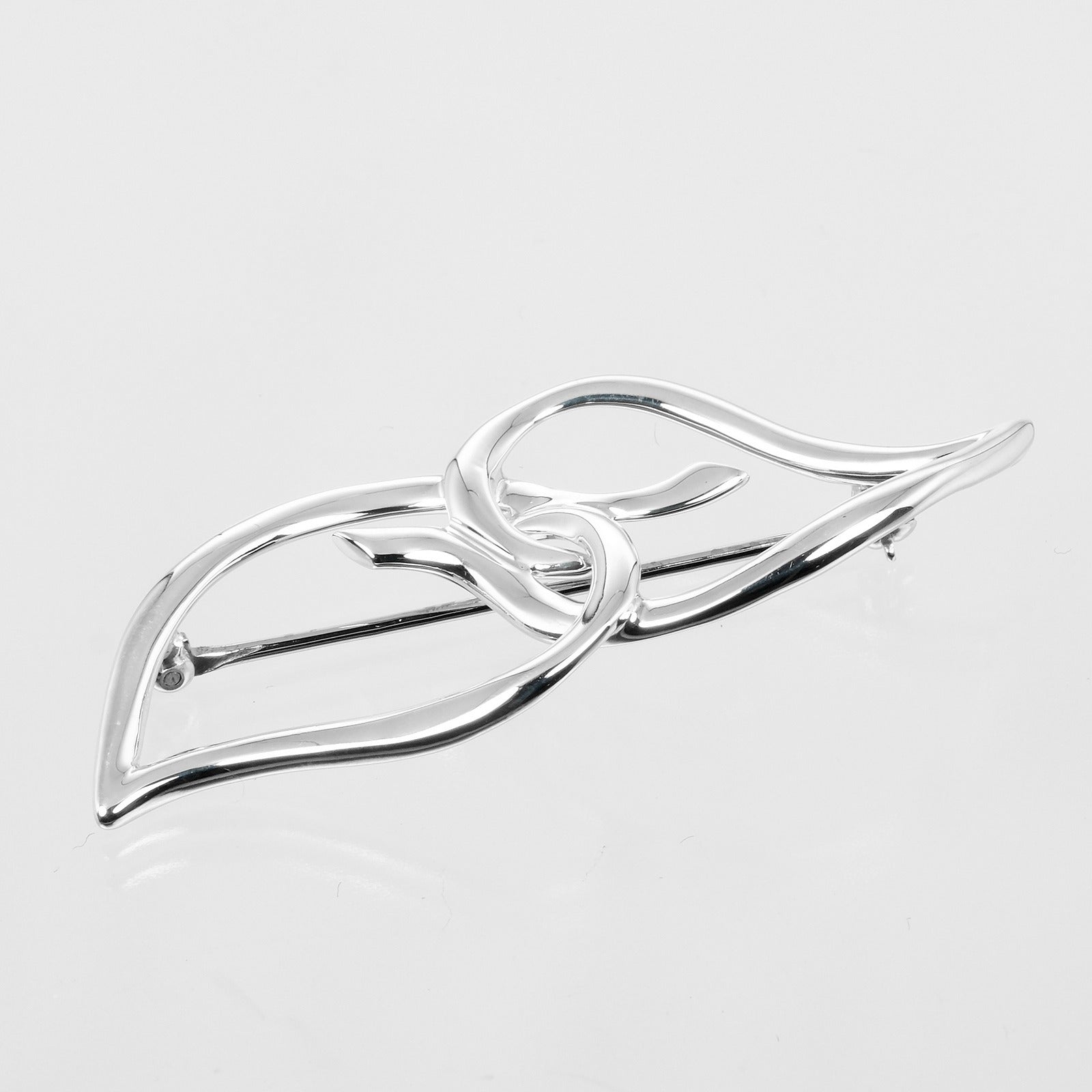 Tiffany & Co Silver 925 Double Leaf Brooch