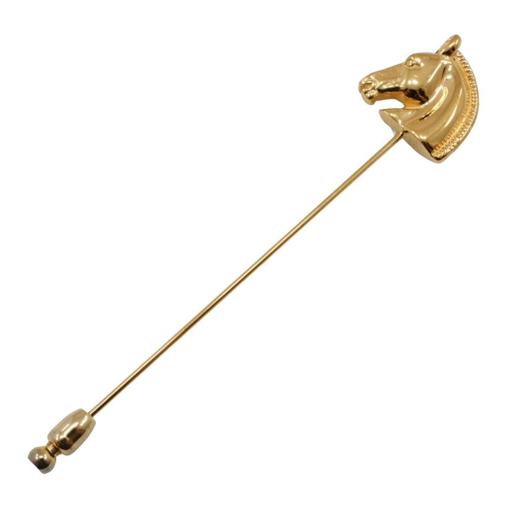 Hermes Gold Plated Brooch