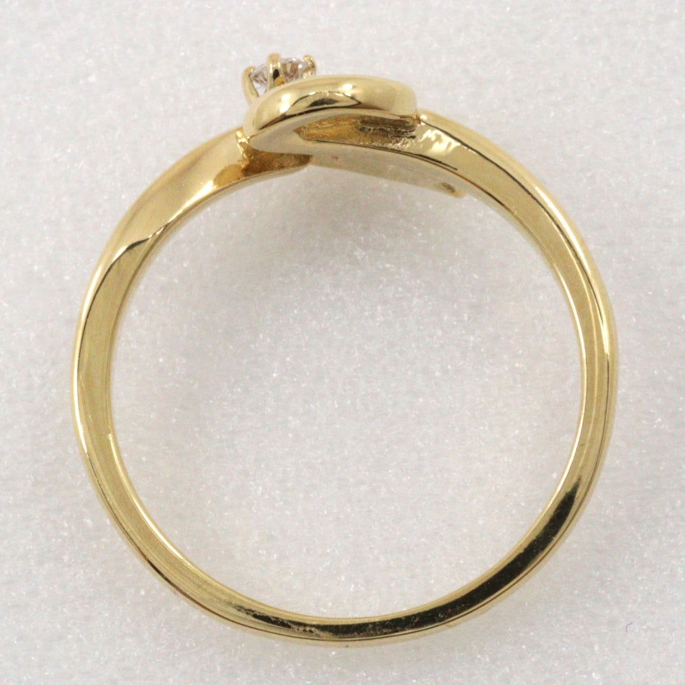 K18 Yellow Gold Diamond Ring Size 8