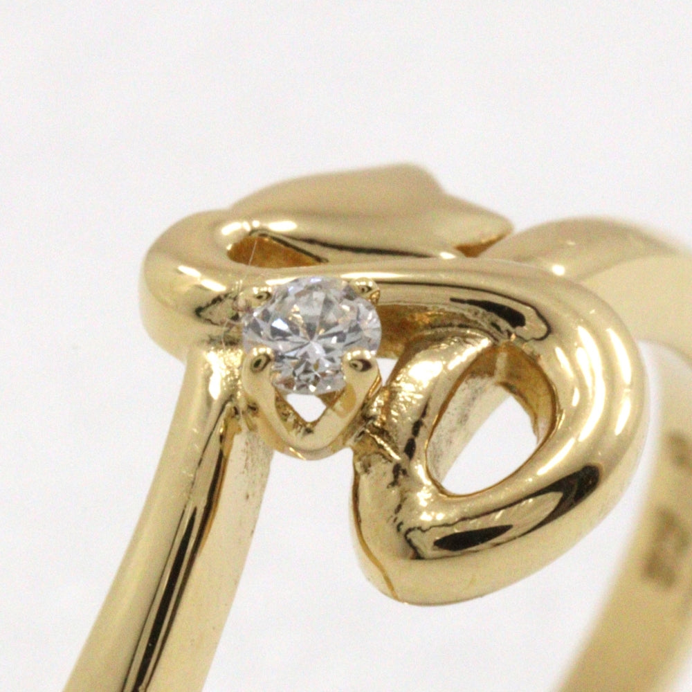 K18 Yellow Gold Diamond Ring Size 8