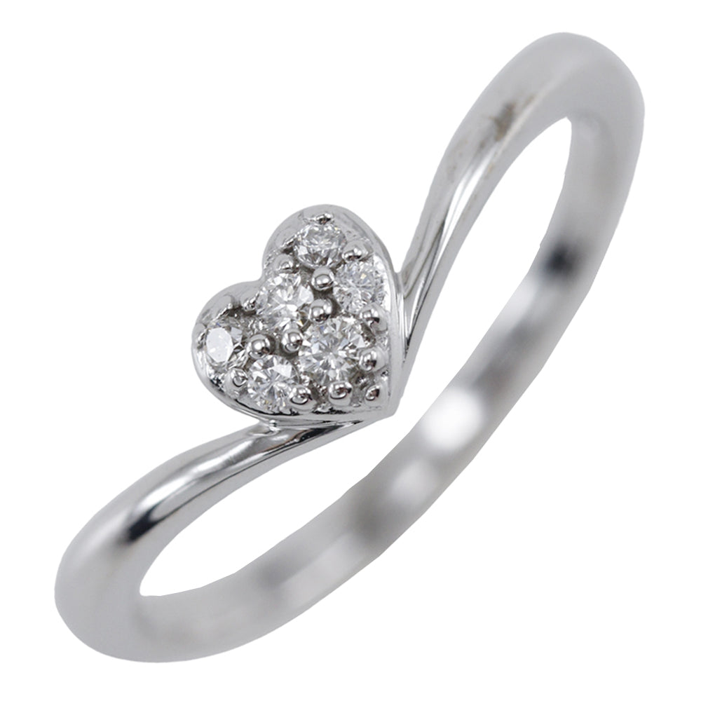 K18 White Gold Diamond Ring 7