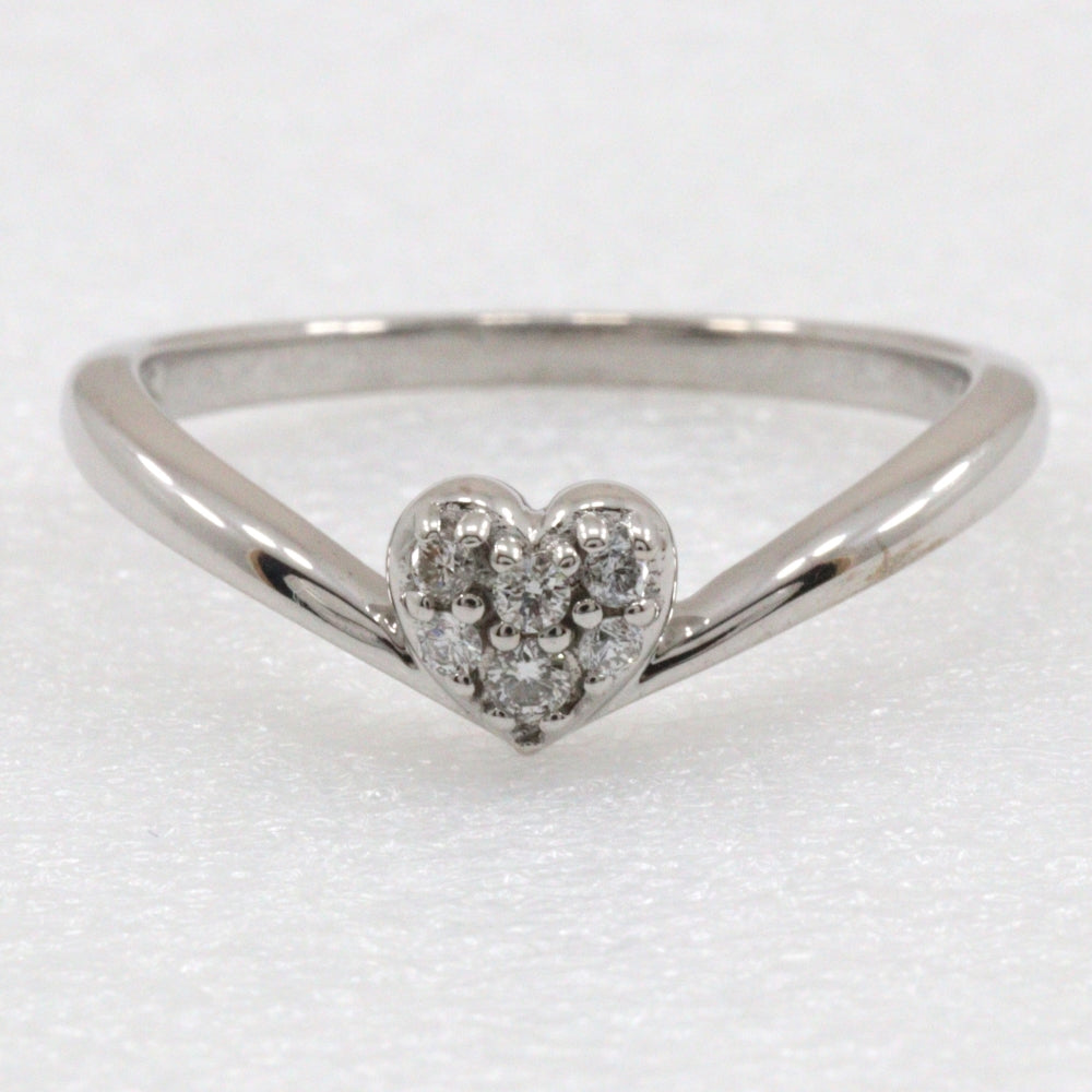 K18 White Gold Diamond Ring 7