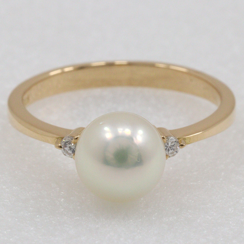 Tasaki Pearl Ring K18 Yellow Gold