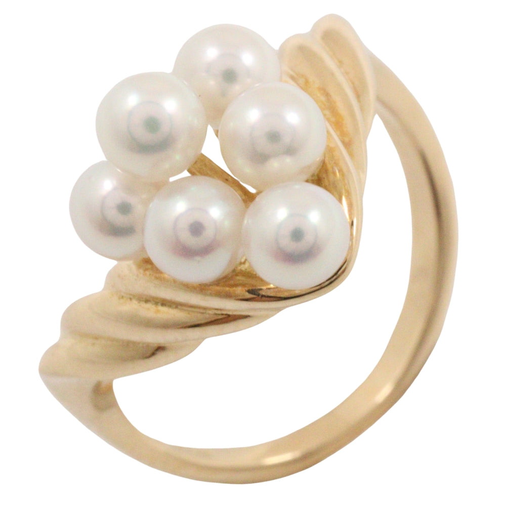 Tasaki K18 Yellow Gold Pearl Ring