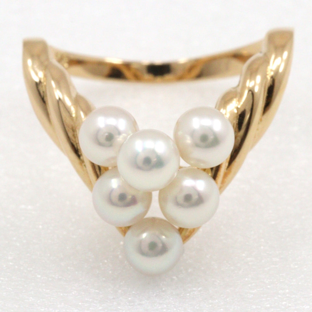 Tasaki K18 Yellow Gold Pearl Ring