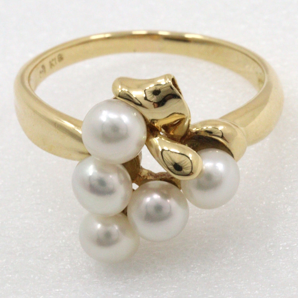 Tasaki K18 Gold Pearl Ring