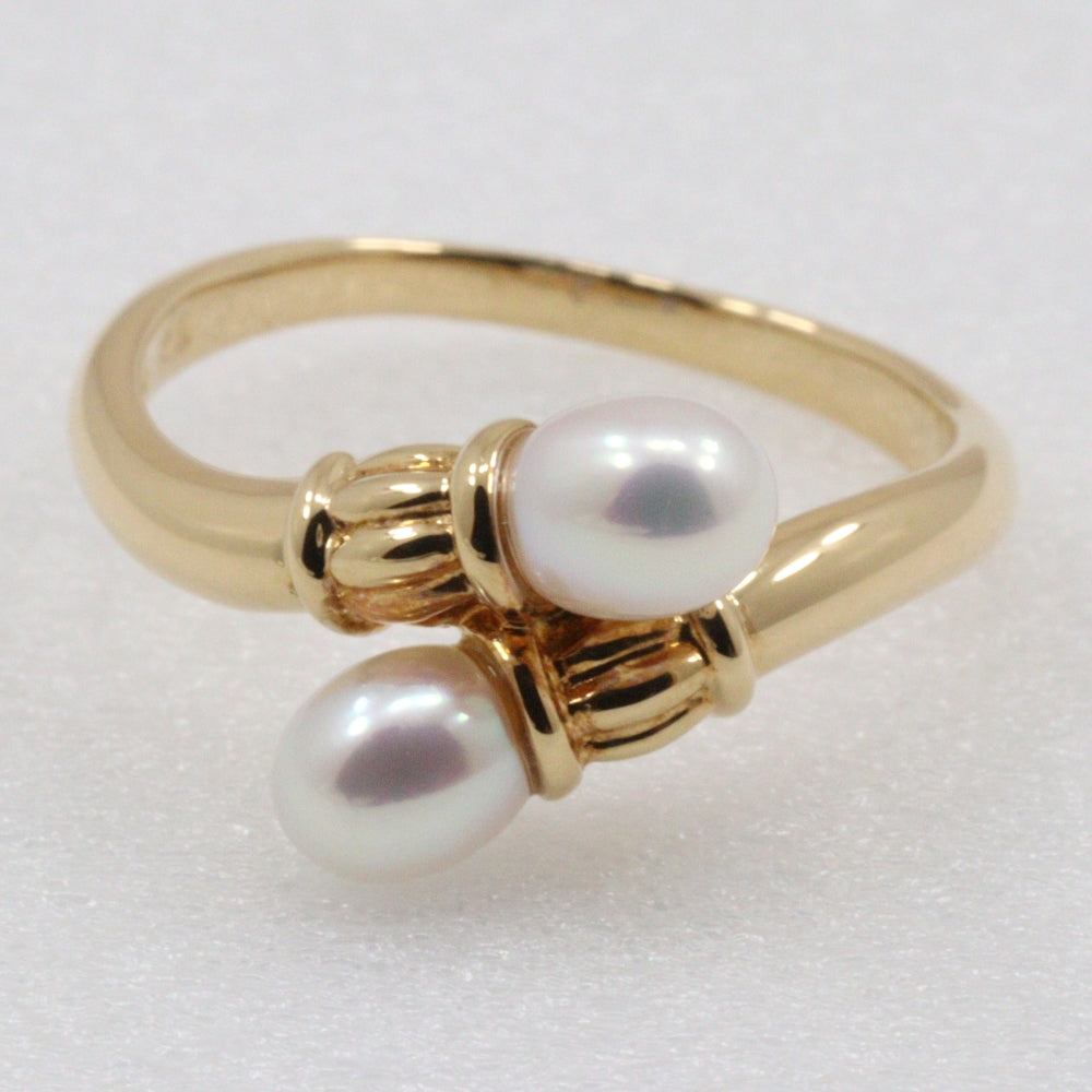 Tasaki K18 Yellow Gold Pearl Ring