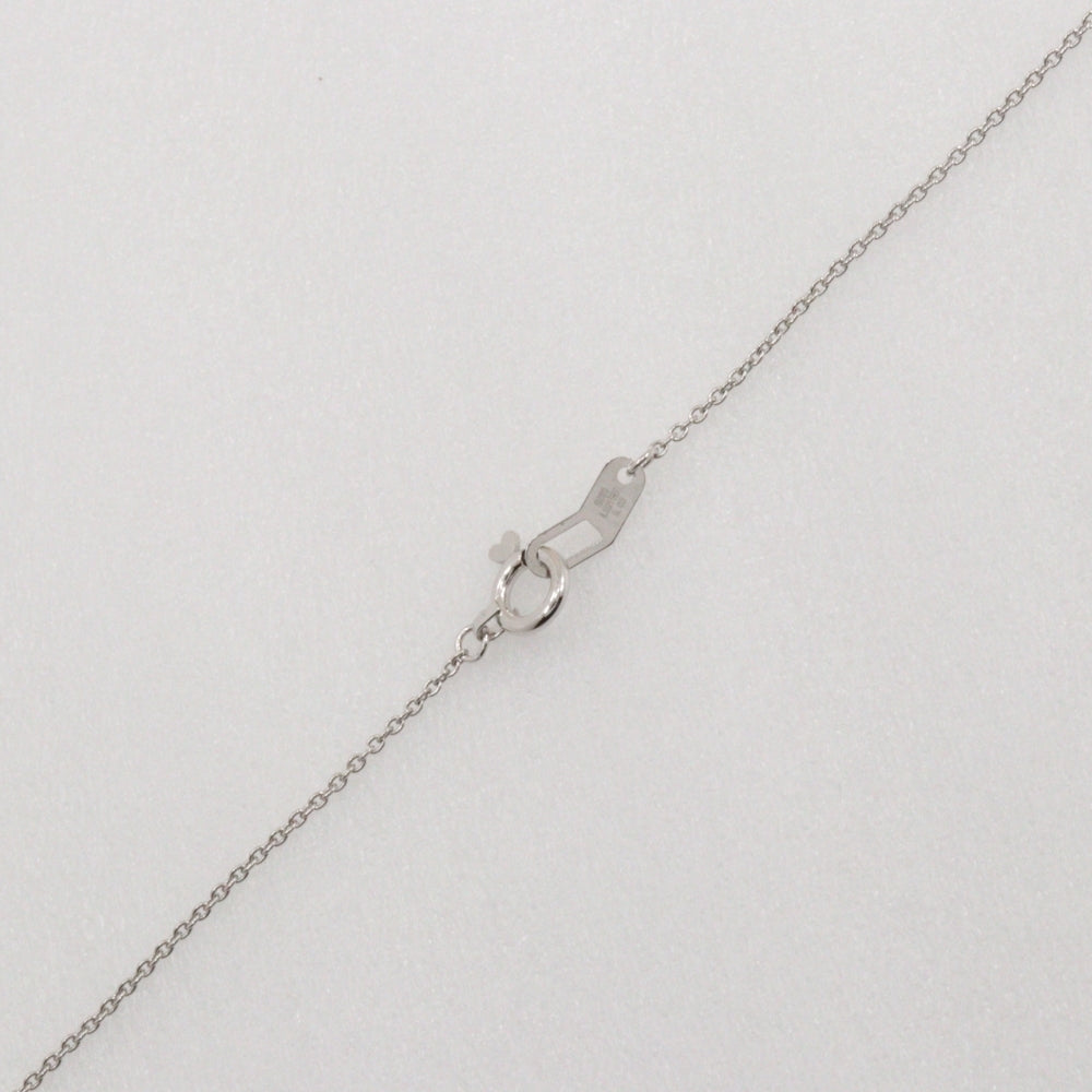 K18 White Gold Diamond Heart Necklace