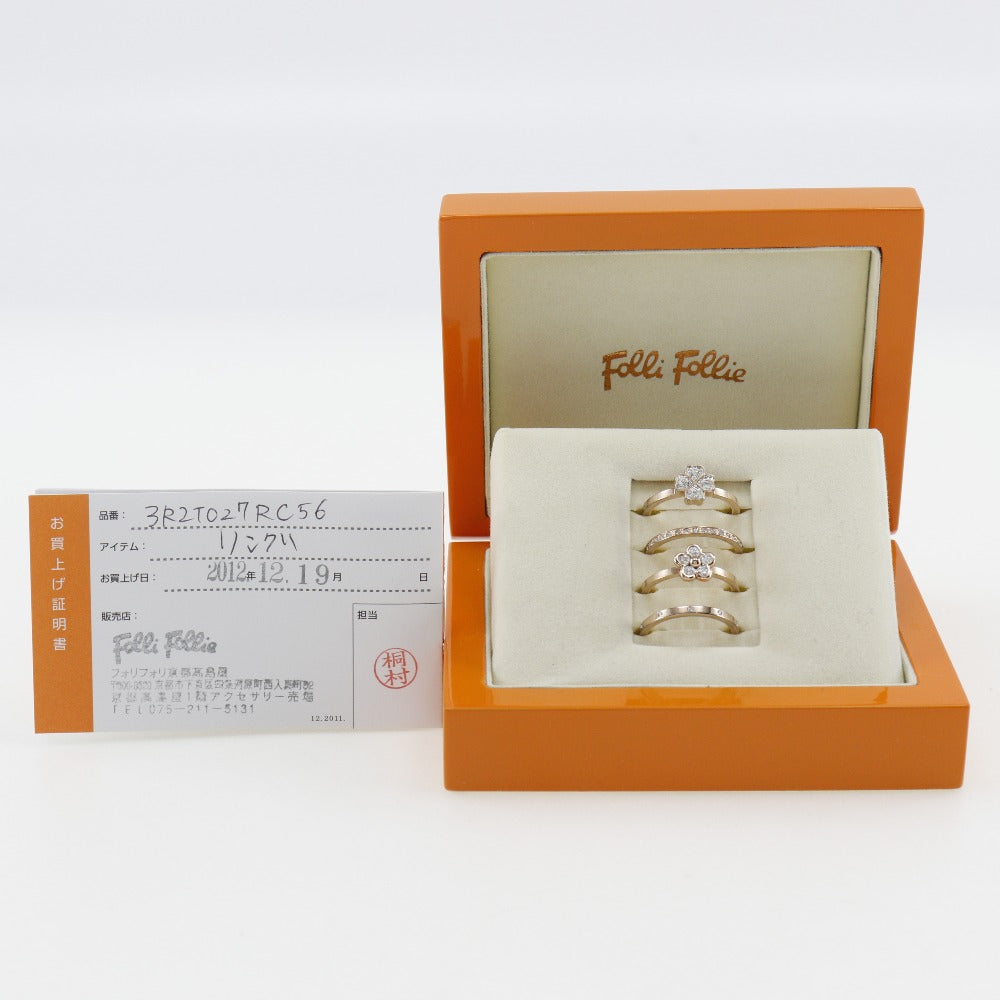 Folli Follie Gold Plated Ring Set