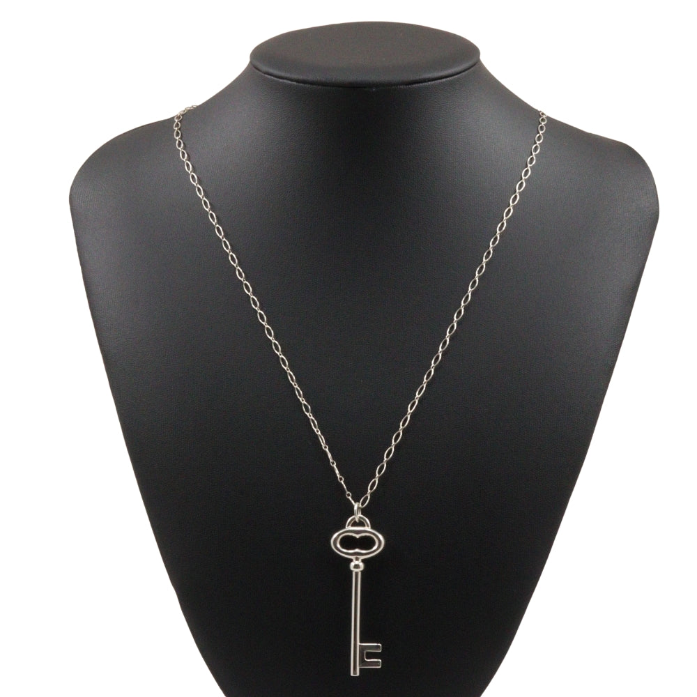 Tiffany Silver 925 Key Pendant Necklace