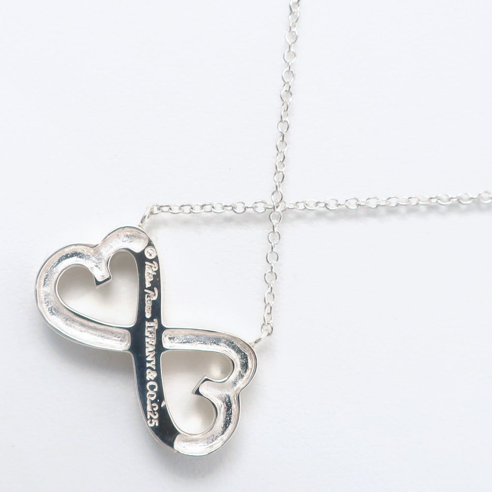 Tiffany Silver 925 Double Loving Heart Necklace