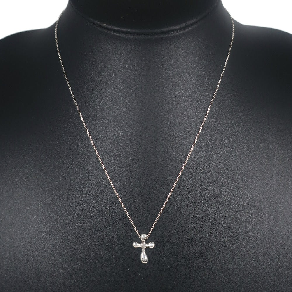 Tiffany & Co Cross Pendant Necklace Metal Necklace in Very Good Condition