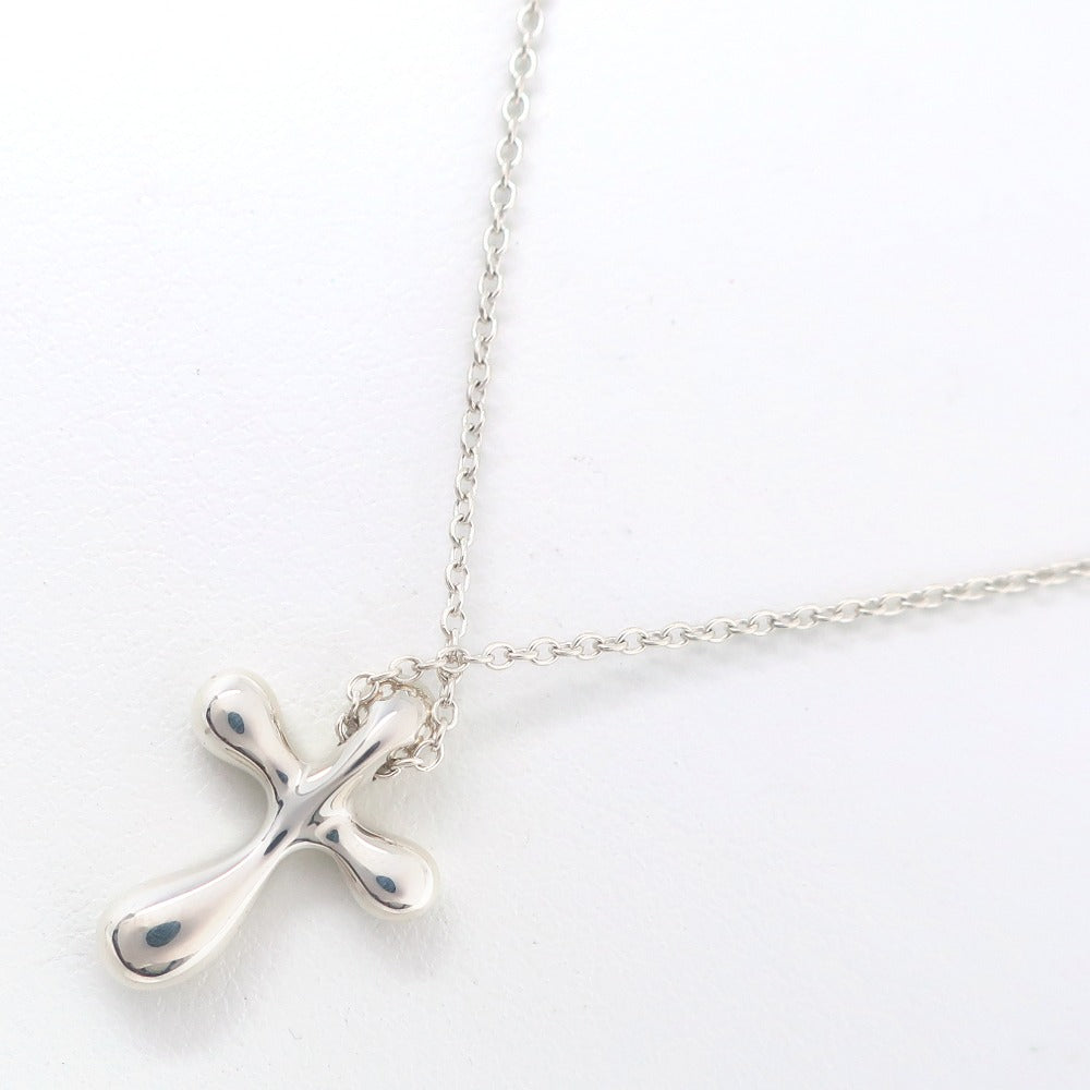 Tiffany & Co Cross Pendant Necklace Metal Necklace in Very Good Condition