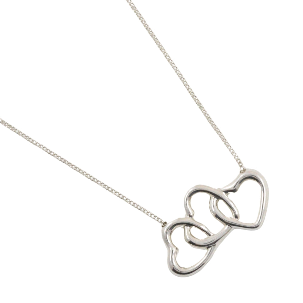 Tiffany Triple Heart Necklace Silver 925