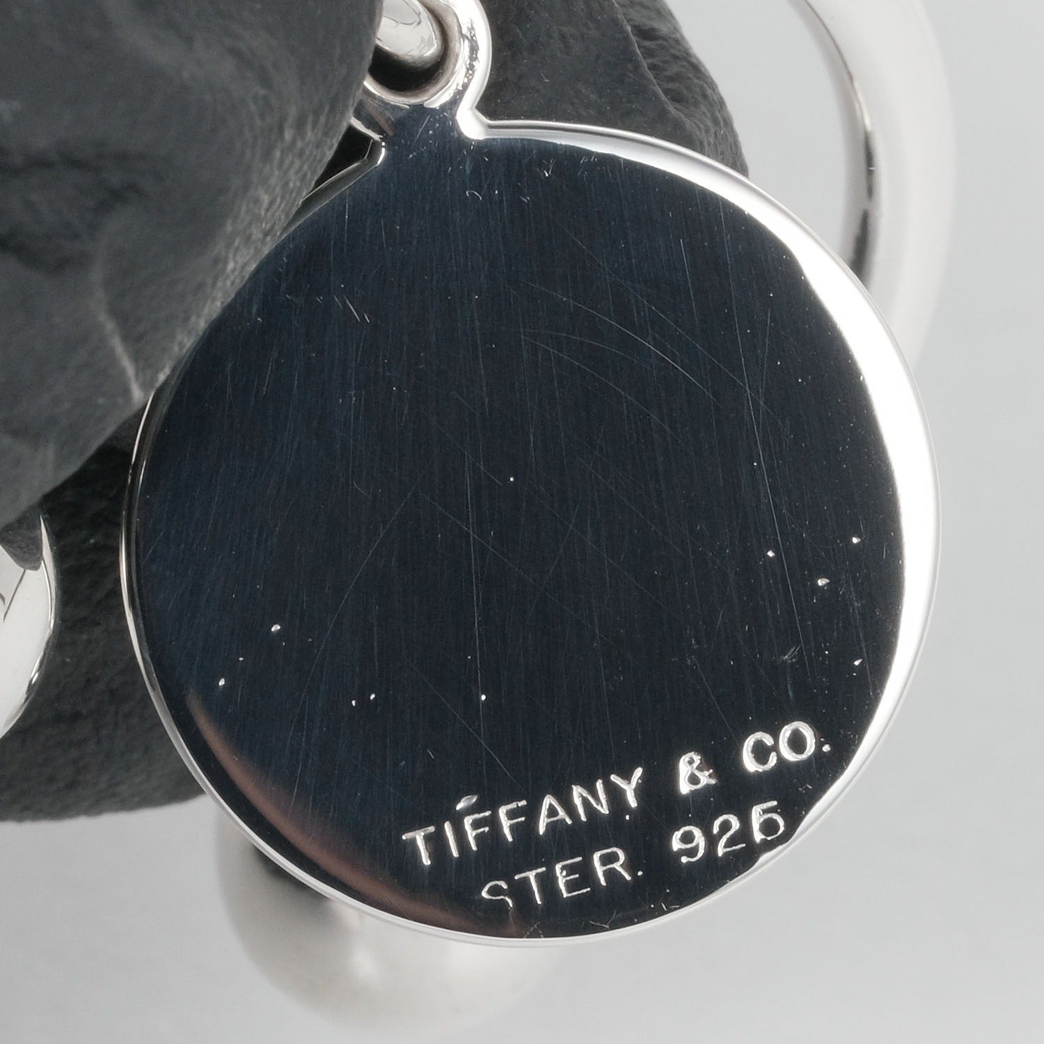 Tiffany & Co Silver 925 Oval Tag Keychain