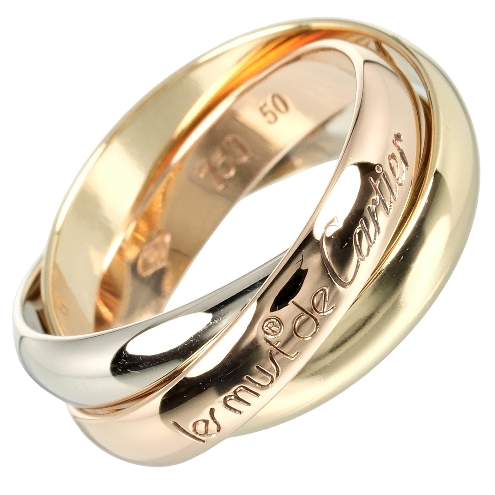 Cartier Trinity Ring K18 Gold 9.5