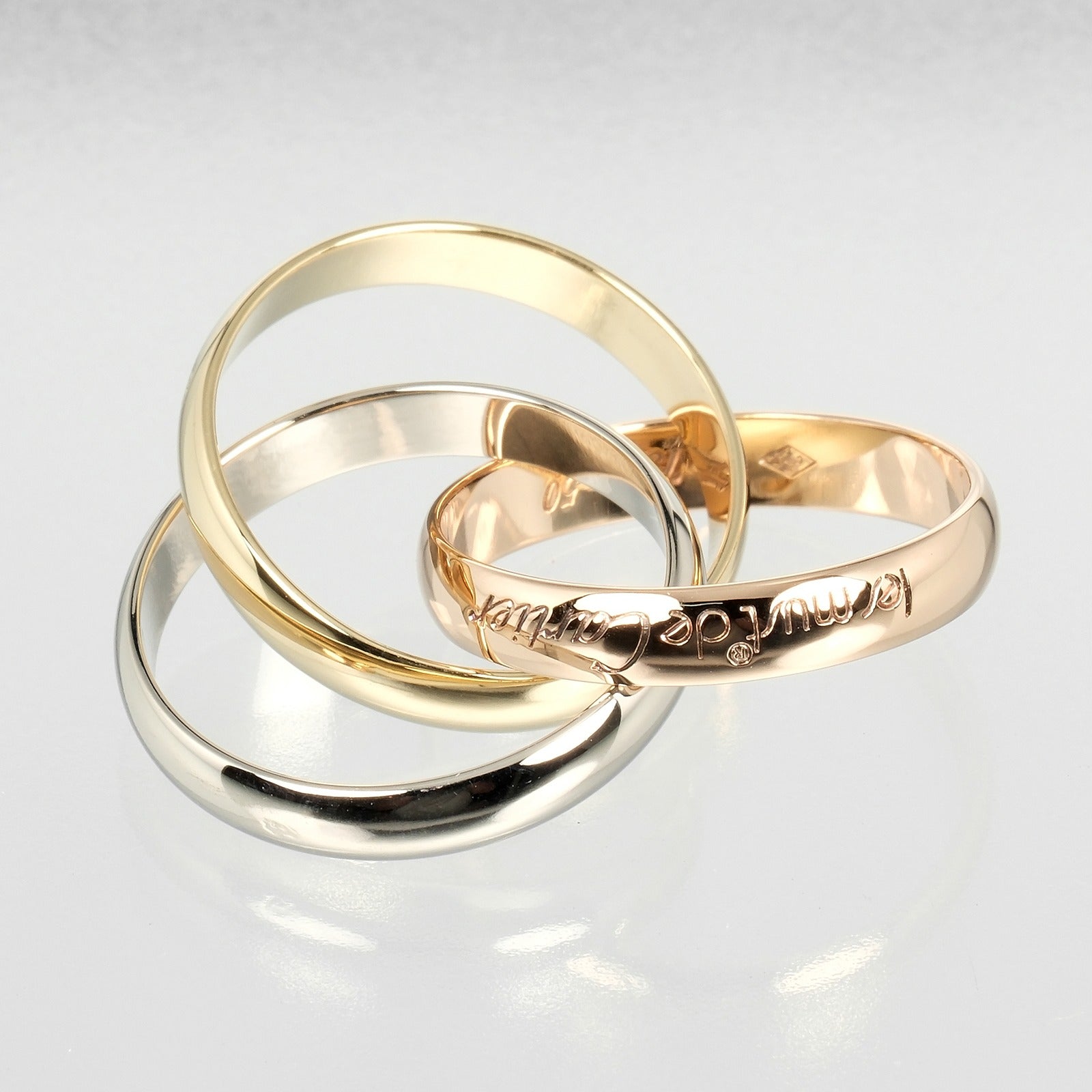 Cartier Trinity Ring K18 Gold 9.5