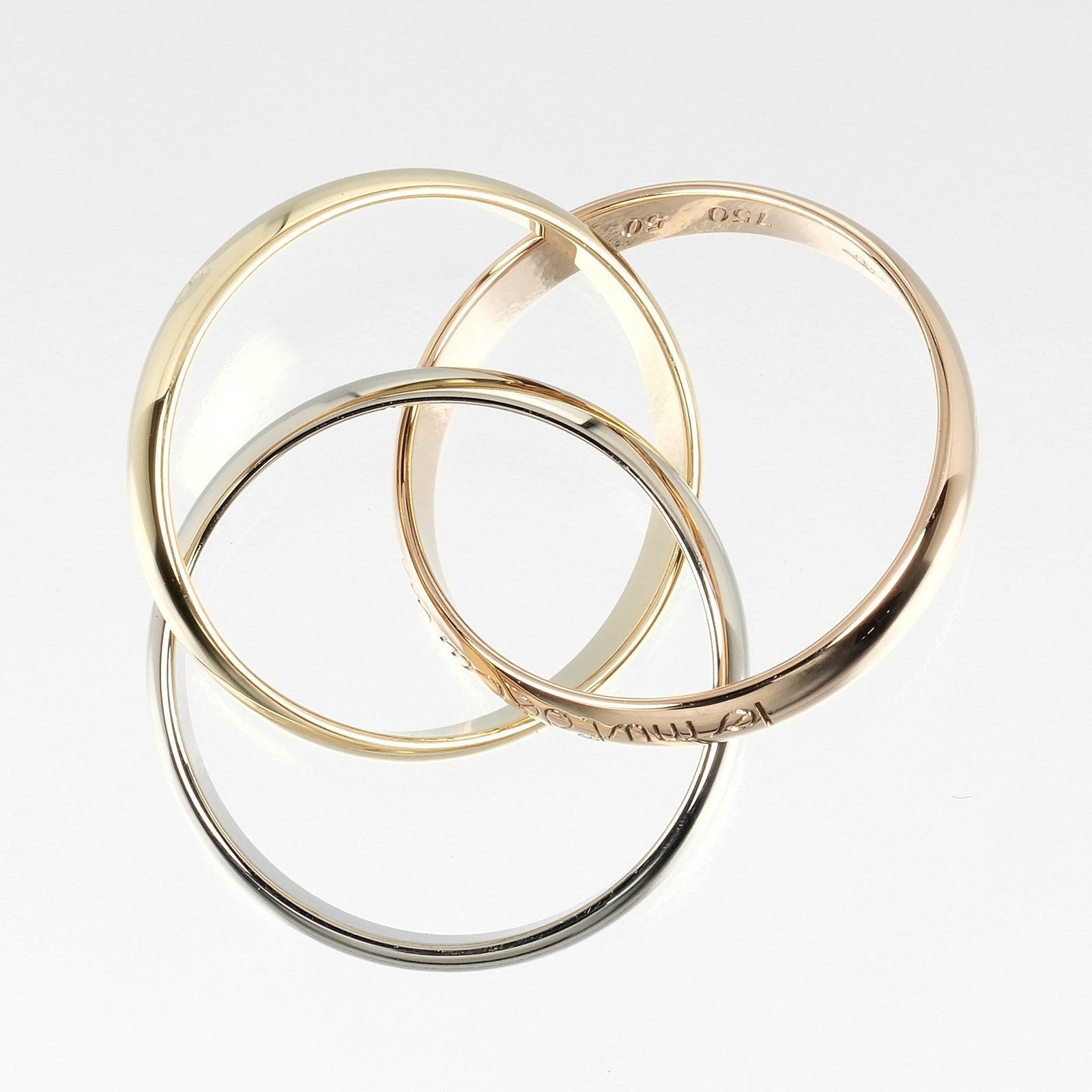 Cartier Trinity Ring K18 Gold 9.5