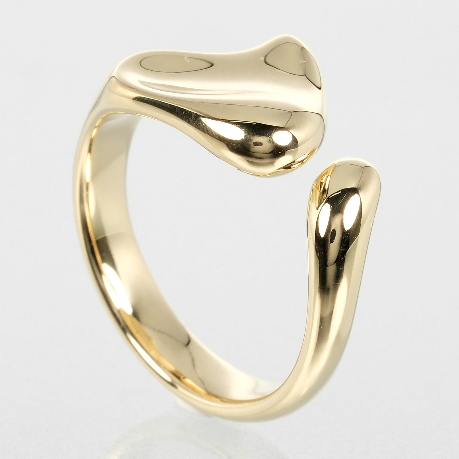 Tiffany & Co Full Heart Ring K18 Yellow Gold