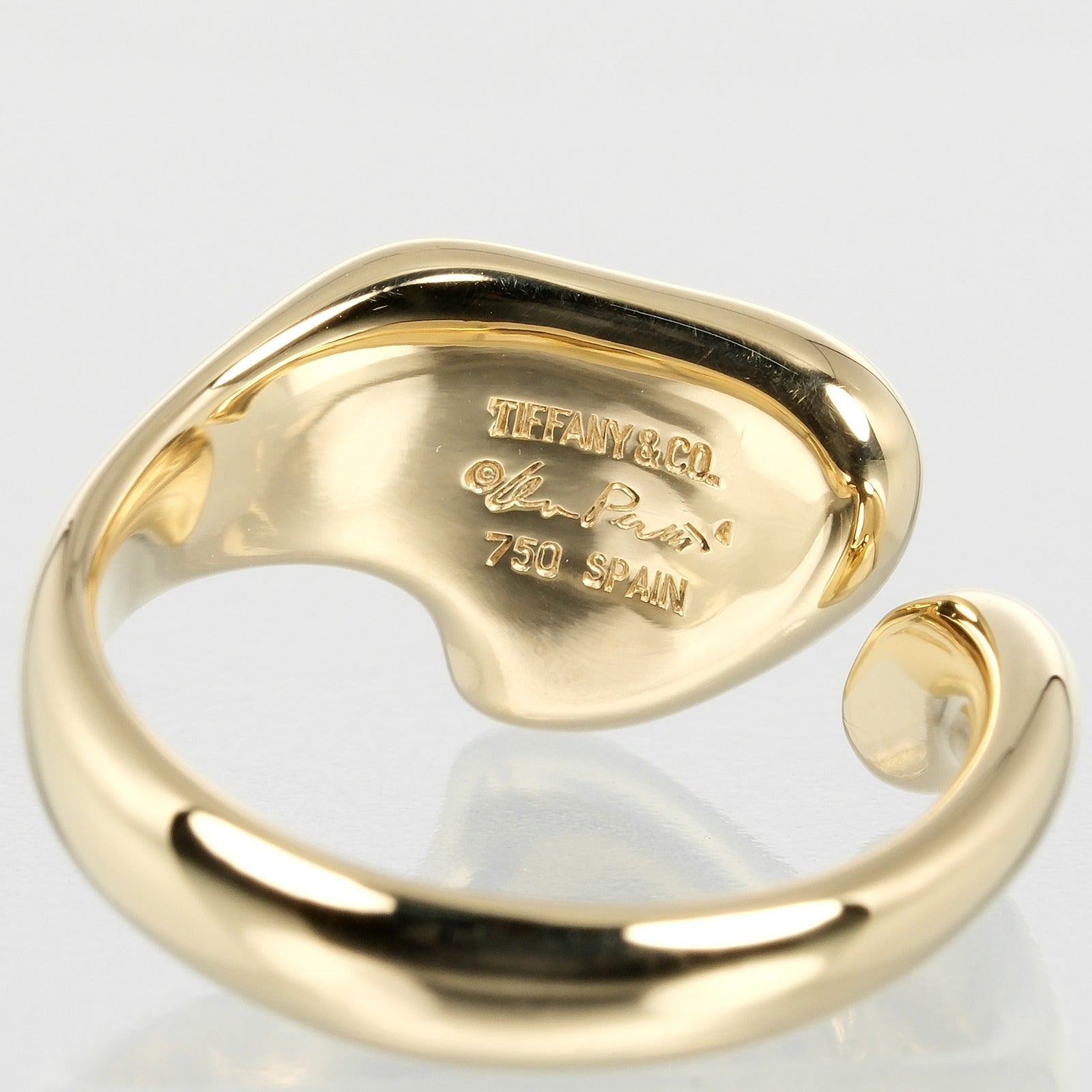 Tiffany & Co Full Heart Ring K18 Yellow Gold