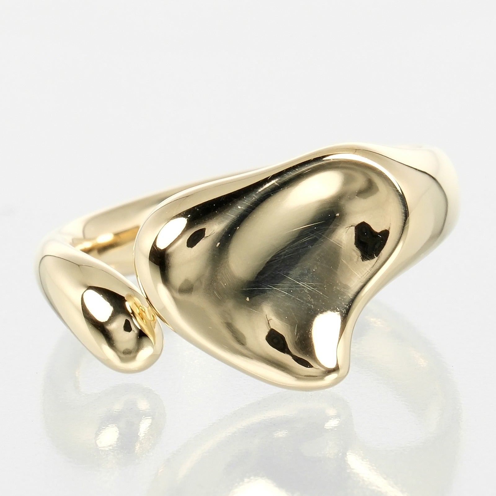 Tiffany & Co Full Heart Ring K18 Yellow Gold