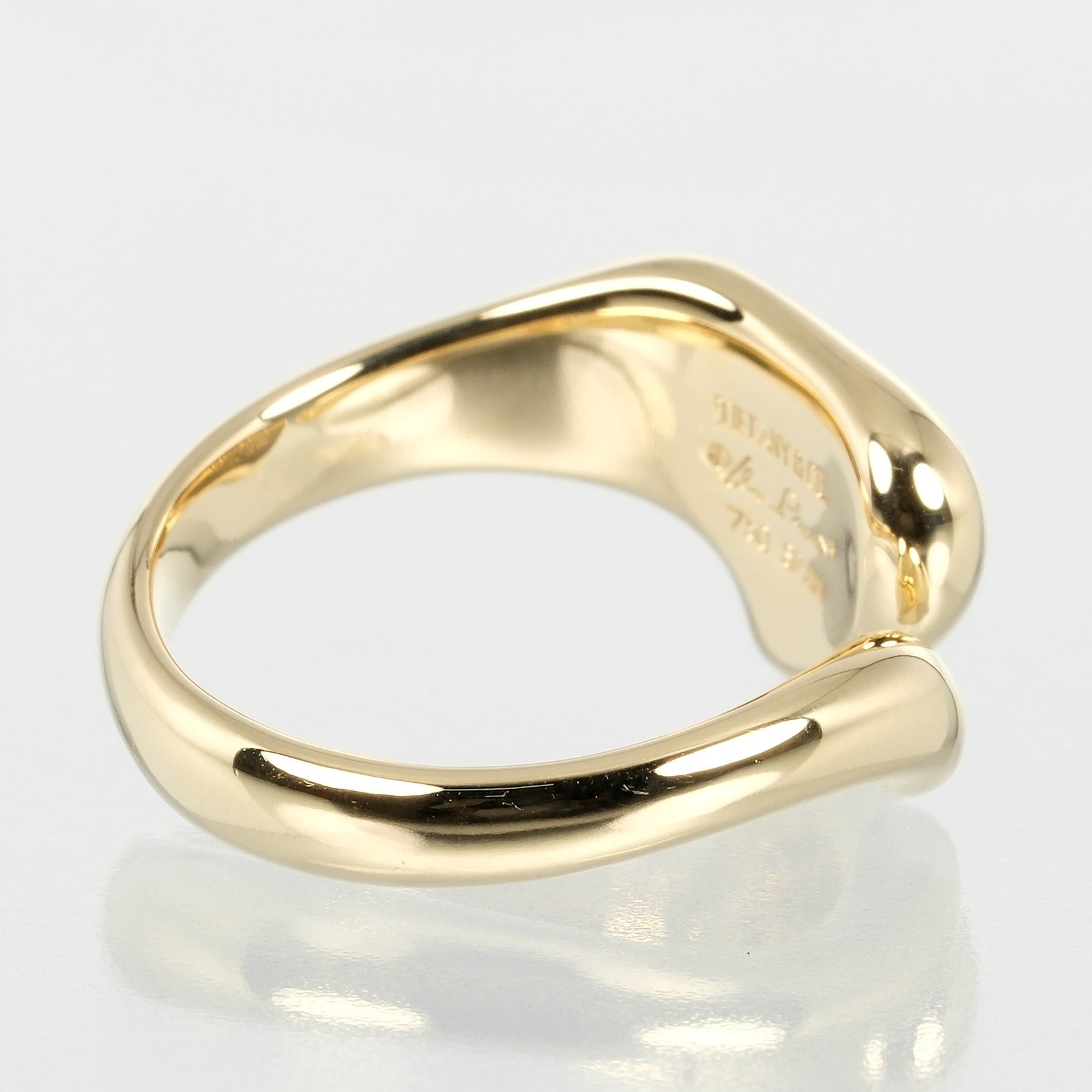 Tiffany & Co Full Heart Ring K18 Yellow Gold