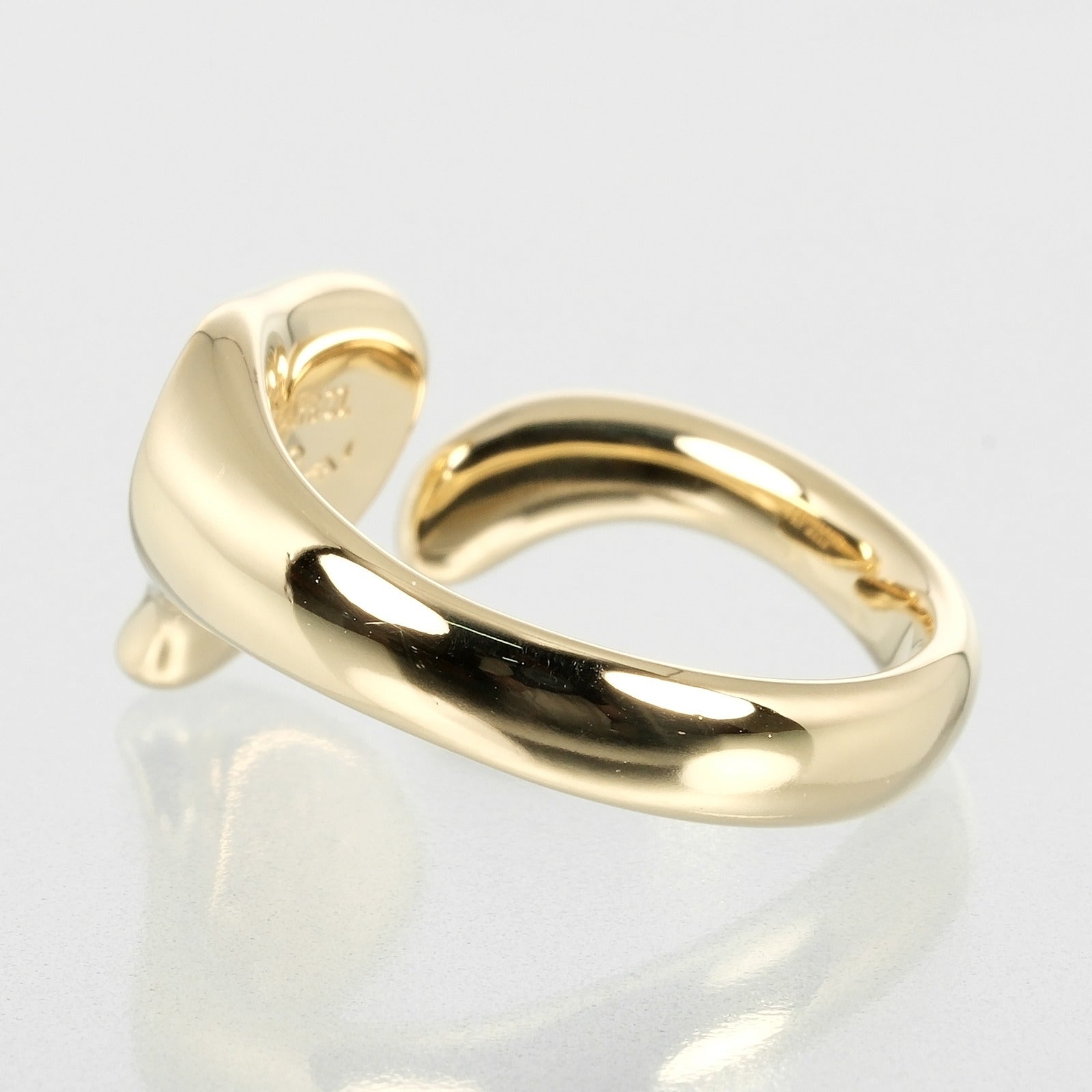 Tiffany & Co Full Heart Ring K18 Yellow Gold