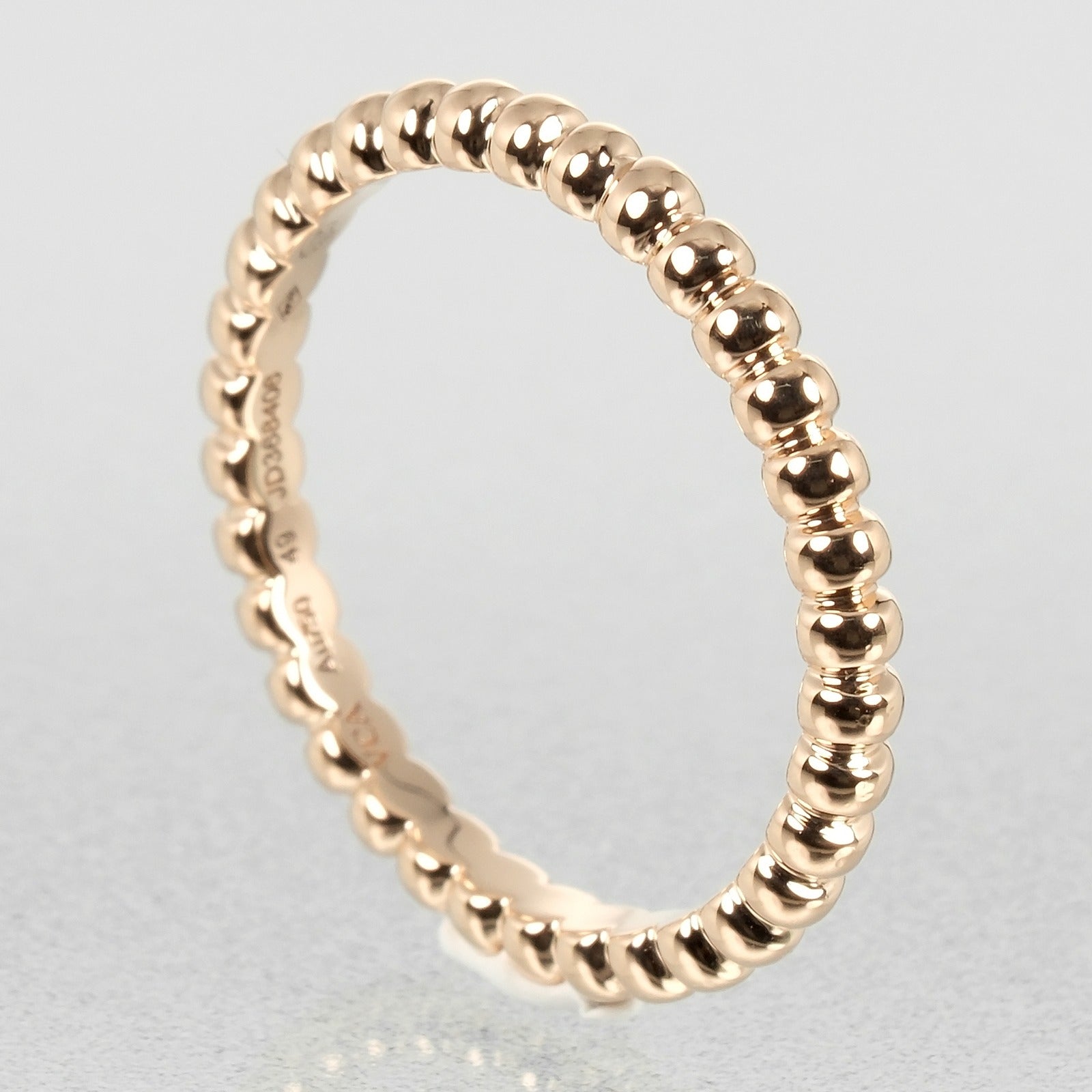 Van Cleef & Arpels Perlee Small Ring K18 Pink Gold