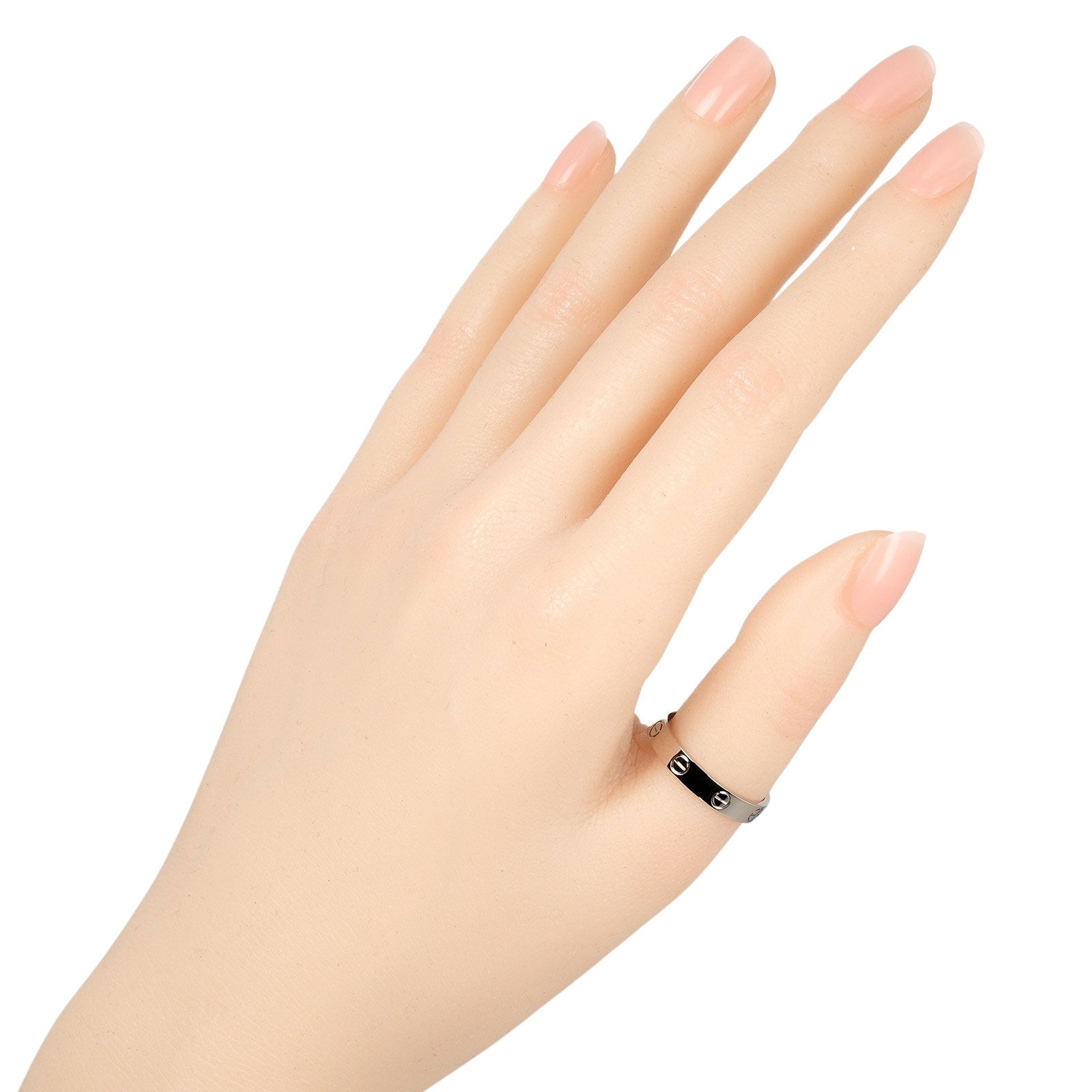 Cartier Mini Love Wedding Ring K18 White Gold